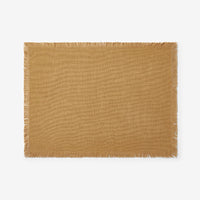 Solid Fringe Placemats, Set of 4 - Amber,Amber