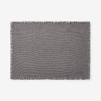 Solid Fringe Placemats, Set of 4 - Stone,Stone