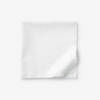 Solid Fringe Napkins, Set of 4 - White,White
