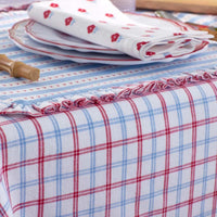 Classic Plaids Yarn-Dyed Tablecloth - Graph Plaid Red, 70 in. x 90 in.,Graph Plaid Red