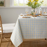 Classic Plaids Yarn-Dyed Tablecloth - Graph Plaid Yellow, 70 in. x 90 in.,Graph Plaid Yellow