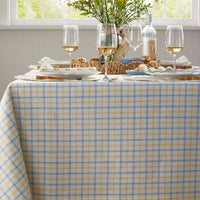 Classic Plaids Yarn-Dyed Tablecloth - Graph Plaid Yellow, 70 in. x 90 in.,Graph Plaid Yellow