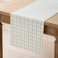 Flowers & Plaid Yarn-Dyed Reversible Table Runner - Graph Plaid Yellow, 16 in. x 90 in.,Graph Plaid Yellow