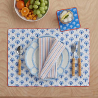 Ari Cocktail Napkins, Set of 4 - Blue,Blue