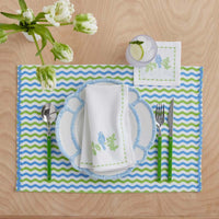 Arienna Wave Placemats, Set of 4 - Green Multi,Green Multi