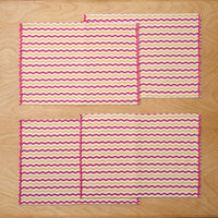 Arienna Wave Placemats, Set of 4 - Pink Multi,Pink Multi