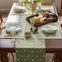 West Hill Reversible Table Runner - Natural Multi, 16 in. x 90 in.,Natural Multi