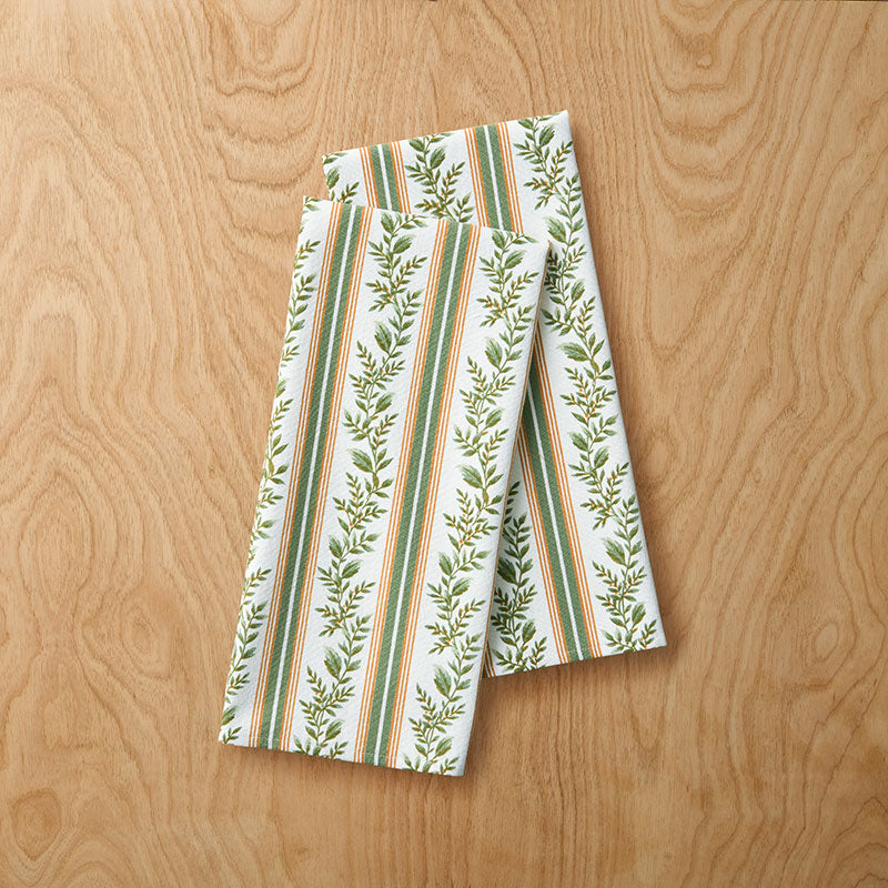 West Hill Tea Towels, Set of 2 - Natural Multi,Natural Multi