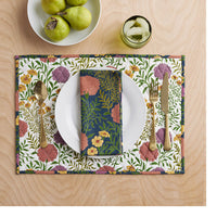 Sabena Napkins, Set of 4 - Navy Floral Multi,Navy Floral Multi
