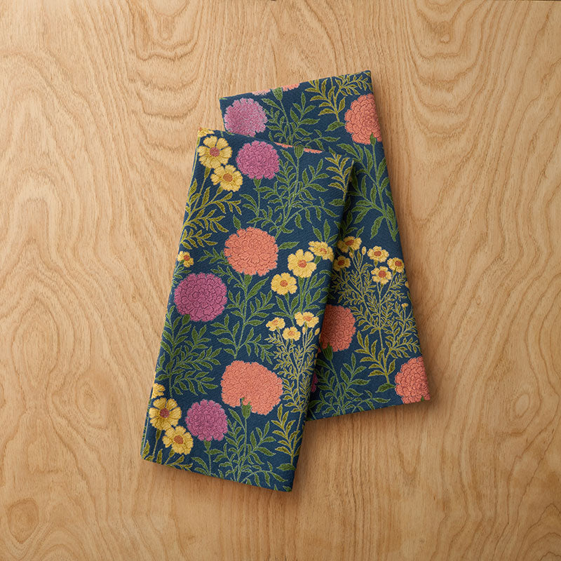 Sabena Tea Towels, Set of 2 - Navy Floral Multi,Navy Floral Multi