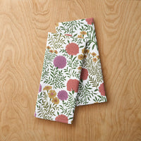 Sabena Tea Towels, Set of 2 - White Floral Multi,White Floral Multi