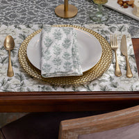 Charming Flower Reversible Placemats, Set of 4 - Elegant Floral Delightful Flower,Elegant Floral/Delightful Flower