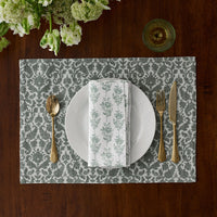 Charming Flower Reversible Placemats, Set of 4 - Elegant Floral Delightful Flower,Elegant Floral/Delightful Flower