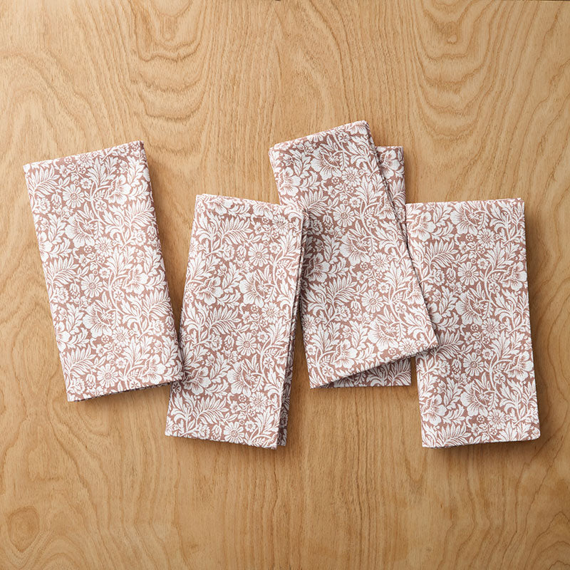 Flower Bloom Napkins, Set of 4 - Blooming Floret,Blooming Floret