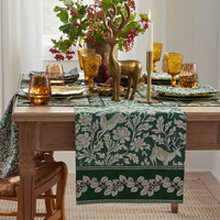 Deer Walk Reversible Table Runner - Green Multi, 16 in. x 90 in.,Green Multi