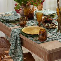 Deer Walk Napkins, Set of 4 - Green Multi,Green Multi