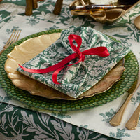 Deer Walk Napkins, Set of 4 - Green Multi,Green Multi