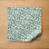 Deer Walk Napkins, Set of 4 - Green Multi,Green Multi