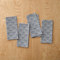 Bird Garden Napkins, Set of 4 - Navy Multi,Navy Multi