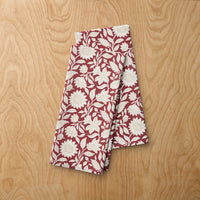 Floral Garden Tea Towels, Set of 2 - Red Multi,Red Multi