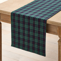 Henrietta Mini Plaid Table Runner - Green Multi, 16 in. x 90 in.,Green Multi