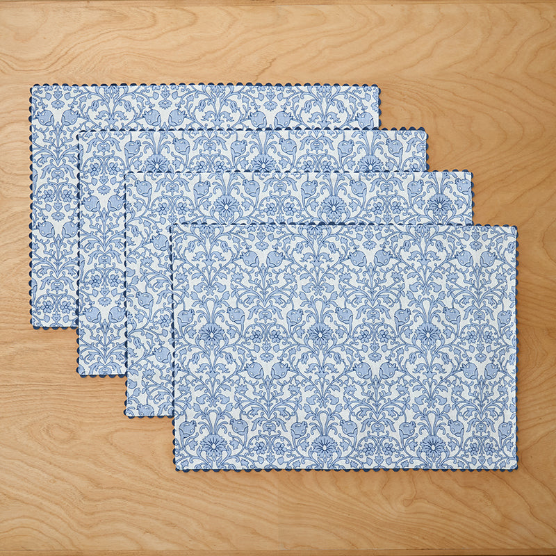 Atarah Placemats, Set of 4 - Blue Multi,Blue Multi