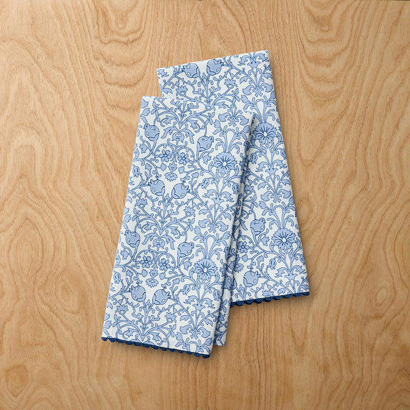 Atarah Tea Towels, Set of 2 - Blue Multi,Blue Multi