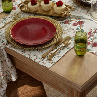 Elegant Pheasant Reversible Placemats, Set of 4 - White Multi,White Multi