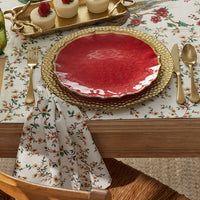 Elegant Pheasant Napkins, Set of 4 - White Multi,White Multi