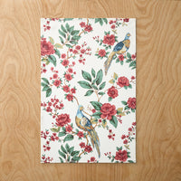 Elegant Pheasant Tea Towels, Set of 2 - White Multi,White Multi