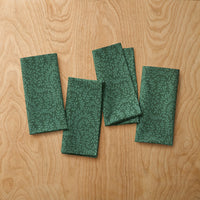 Holiday Vine Stripe Napkins, Set of 4 - Green,Green