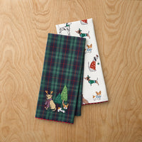 Embroidered Tea Towels, Set of 2 - Dog Party,Dog Party