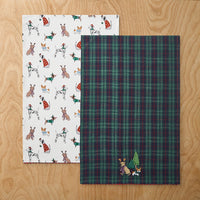 Embroidered Tea Towels, Set of 2 - Dog Party,Dog Party