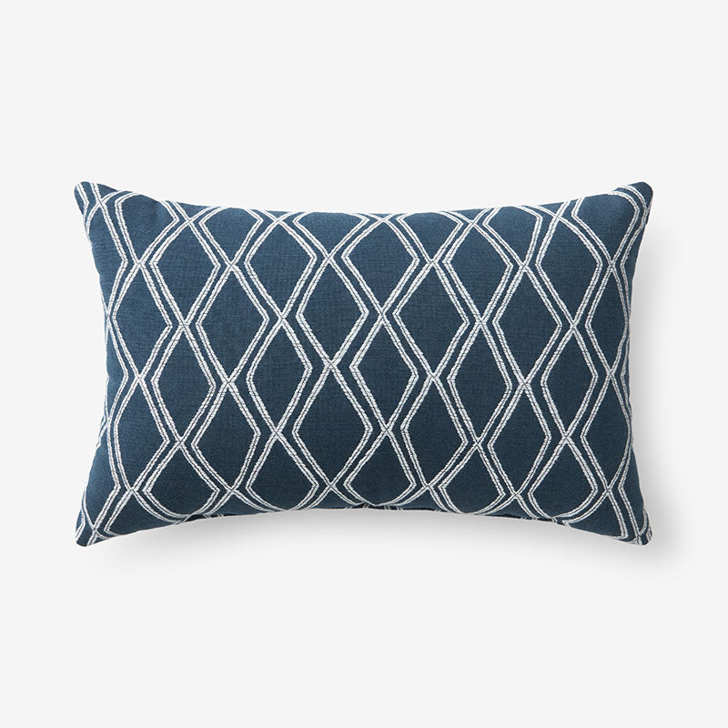 Indoor/Outdoor Toss Pillow - Voyage Indigo, 20 in. x 13 in.,Voyage Indigo
