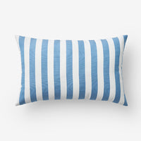 Indoor/Outdoor Toss Pillow - Narrow Stripe Air Blue, 13 in. x 20 in.,Narrow Stripe Air Blue