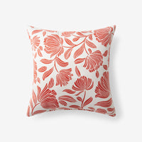 Indoor/Outdoor Toss Pillow - Maytime Persimmon, 16 in. x 16 in.,Maytime Persimmon