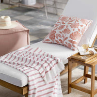 Indoor/Outdoor Toss Pillow - Maytime Persimmon, 16 in. x 16 in.,Maytime Persimmon