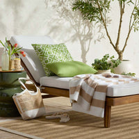 Indoor/Outdoor Toss Pillow - Textured Fretwork Leaf Green, 16 in. x 16 in.,Textured Fretwork Leaf Green