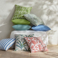 Indoor/Outdoor Toss Pillow - Textured Fretwork Leaf Green, 16 in. x 16 in.,Textured Fretwork Leaf Green