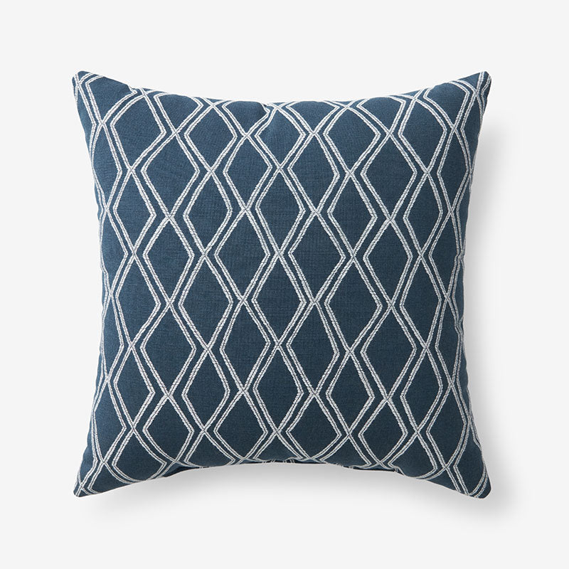 Indoor/Outdoor Toss Pillow - Voyage Indigo, 20 in. x 20 in.,Voyage Indigo