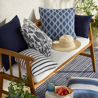 Indoor/Outdoor Toss Pillow - Maytime Midnight Navy, 20 in. x 20 in.,Maytime Midnight Navy