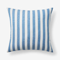 Indoor/Outdoor Toss Pillow - Narrow Stripe Air Blue, 20 in. x 20 in.,Narrow Stripe Air Blue