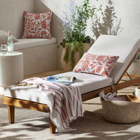 Indoor/Outdoor Toss Pillow - Maytime Persimmon, 24 in. x 24 in.,Maytime Persimmon