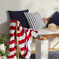 Indoor/Outdoor Toss Pillow - Lido Stripe, 24 in. x 24 in.,Lido Stripe