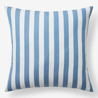 Indoor/Outdoor Toss Pillow - Narrow Stripe Air Blue, 24 in. x 24 in.,Narrow Stripe Air Blue