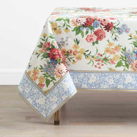 Garden Floral Cotton Tablecloth - Natures Bouquet, 70 in. x 90 in.,Nature's Bouquet