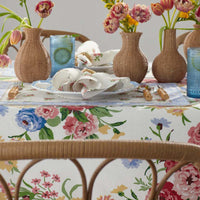 Garden Floral Cotton Tablecloth - Natures Bouquet, 70 in. x 90 in.,Nature's Bouquet