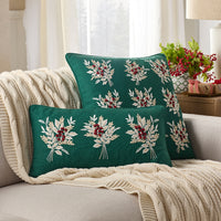 Holiday Decorative Pillow Cover - Berry Leaf, 20 in. x 20 in.,Berry Leaf