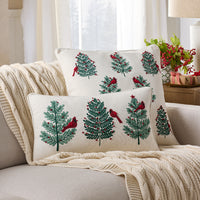 Holiday Decorative Pillow Cover - Bird Tree, 20 in. x 20 in.,Bird Tree