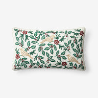 Holiday Decorative Pillow Cover - Bird Leaf, 12 in. x 21 in.,Bird Leaf